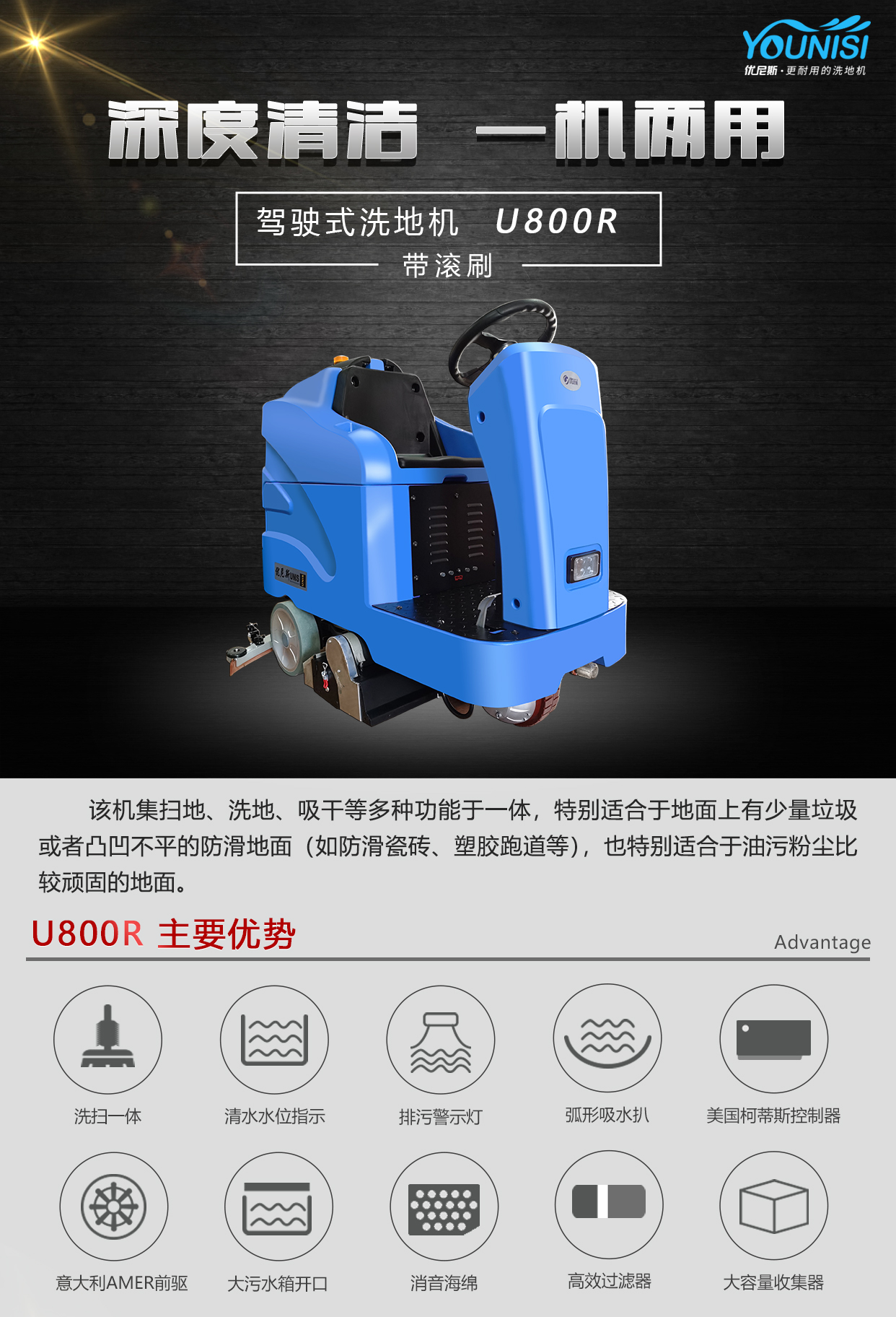 金年会app在线U800R洗扫一体机